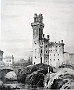 Torre del Castello di Ezzelino III , ora Osservatorio astronomico. (Stampa del XVIII sec.) (Luciana Rampazzo)